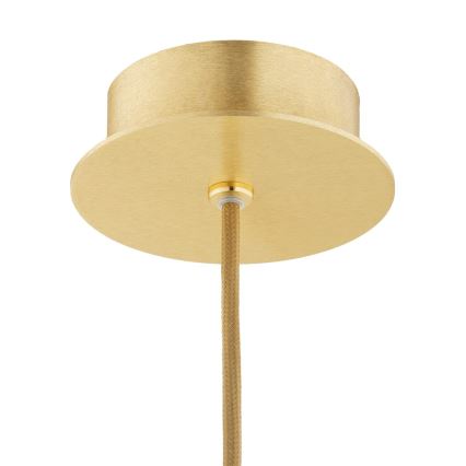 Argon 8448 - Suspension filaire ALMIROS 1xE27/15W/230V d. 30 cm albâtre doré