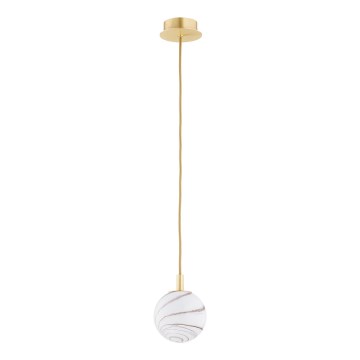 Argon 8450 - Suspension filaire ALMIROS 1xE14/7W/230V d. 12 cm albâtre doré
