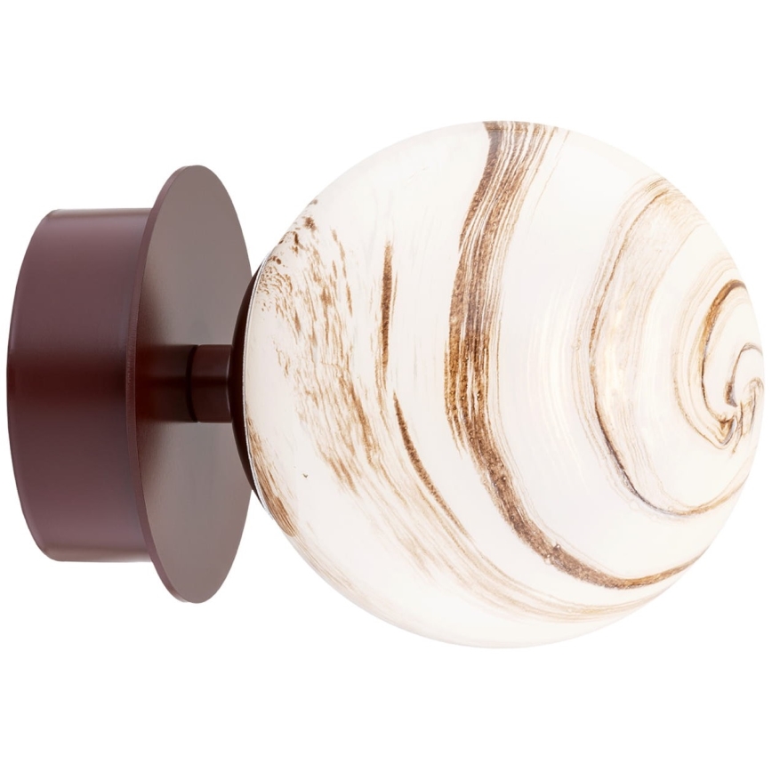 Argon 8455 - Applique murale FABIO 1xE14/7W/230V albâtre marron