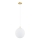 Argon 8507 - Suspension filaire PALOMA 1xE27/15W/230V d. 25 cm doré/blanc