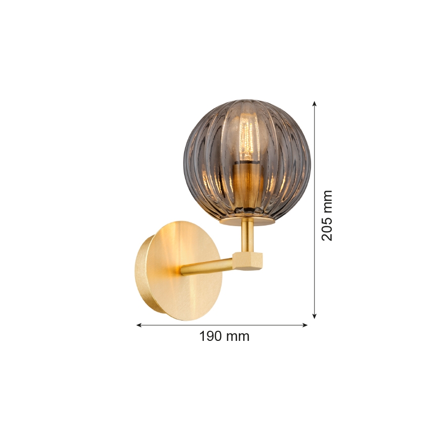 Argon 8508 - Applique murale PALOMA 1xE14/7W/230V doré/noir