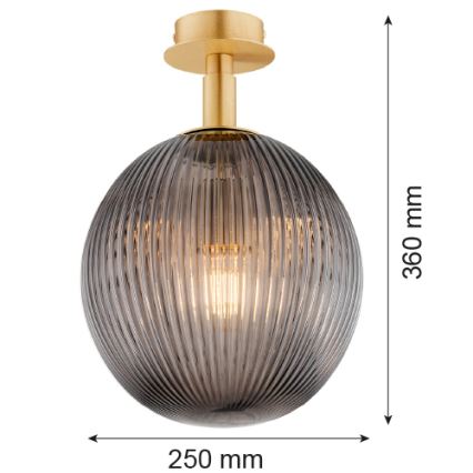 Argon 8511 - Plafonnier PALOMA 1xE27/15W/230V doré/noir