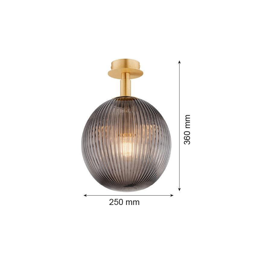 Argon 8511 - Plafonnier PALOMA 1xE27/15W/230V doré/noir