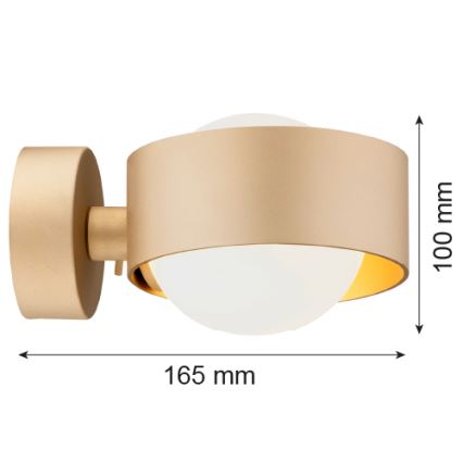 Argon 8567 - Applique murale salle de bain MASSIMO PLUS 1xG9/6W/230V IP44 doré