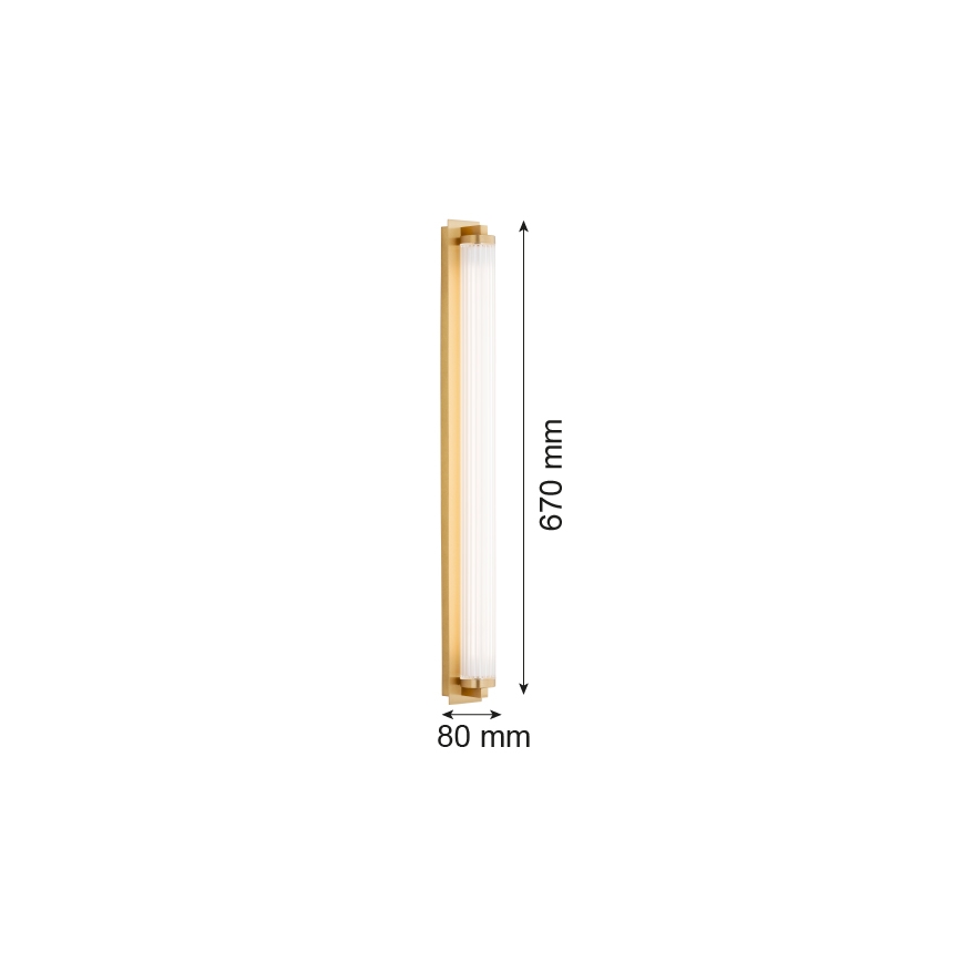 Argon 8622 - Applique murale HAMPTON LED/34W/230V 3000K laiton