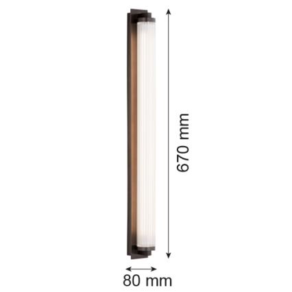 Argon 8623 - Applique murale HAMPTON LED/34W/230V 3000K noir