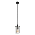 Argon 8751 - Suspension filaire extérieur NORFOLK 1xE27/15W/230V IP44 noir