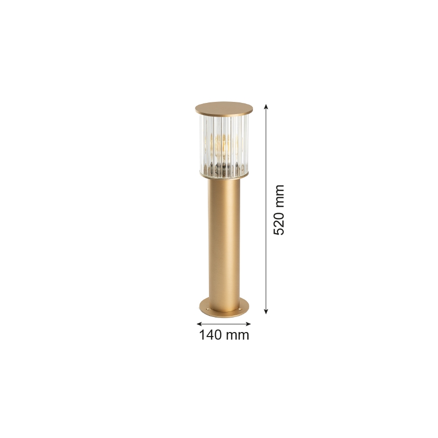 Argon 8753 - Lampe extérieur NORFOLK 1xE27/15W/230V IP44 52cm doré