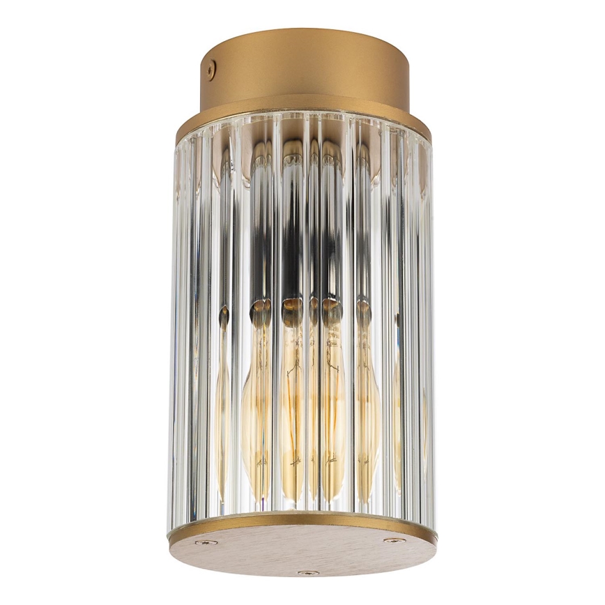 Argon 8774 - Plafonnier extérieur NORFOLK 1xE27/15W/230V IP44 doré