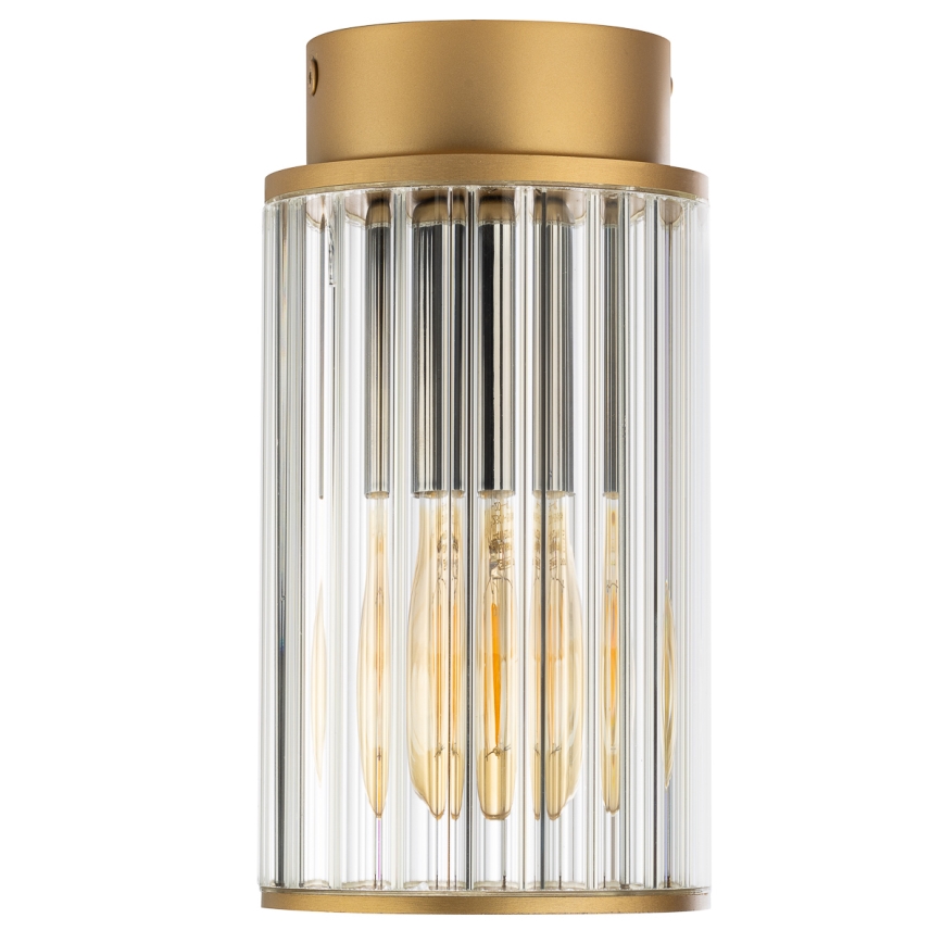 Argon 8774 - Plafonnier extérieur NORFOLK 1xE27/15W/230V IP44 doré