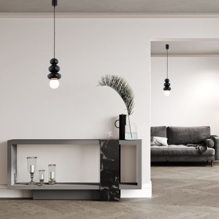 Argon 8788 - Suspension pour salle de bains ORLANDO PLUS sur câble 1xG9/6W/230V IP44 noire