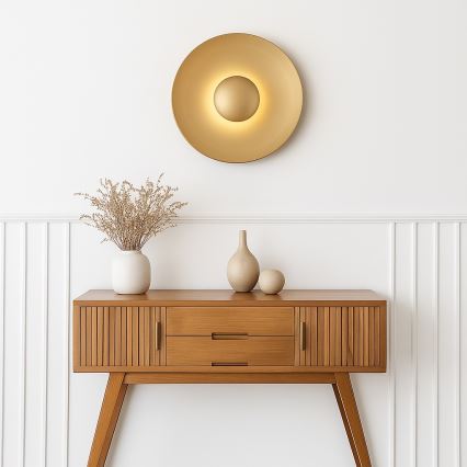 Argon 8865 - Applique murale LED BOLTON, 12,5 W, 230 V, 3000 K, finition dorée