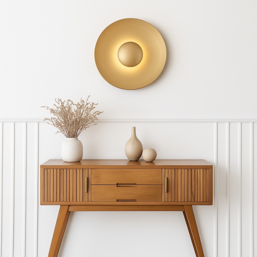 Argon 8865 - Applique murale LED BOLTON, 12,5 W, 230 V, 3000 K, finition dorée