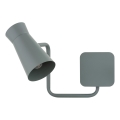 Argon 8883 - Applique murale LORD 1xE14/7W/230V grise