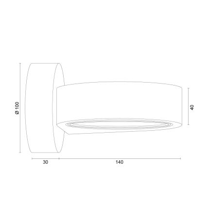 Argon 8897 - Applique murale LOTUS 1xGX53/12W/230V blanche