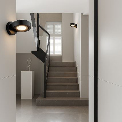 Argon 8900 - Applique murale LOTUS 1xGX53/12W/230V noire