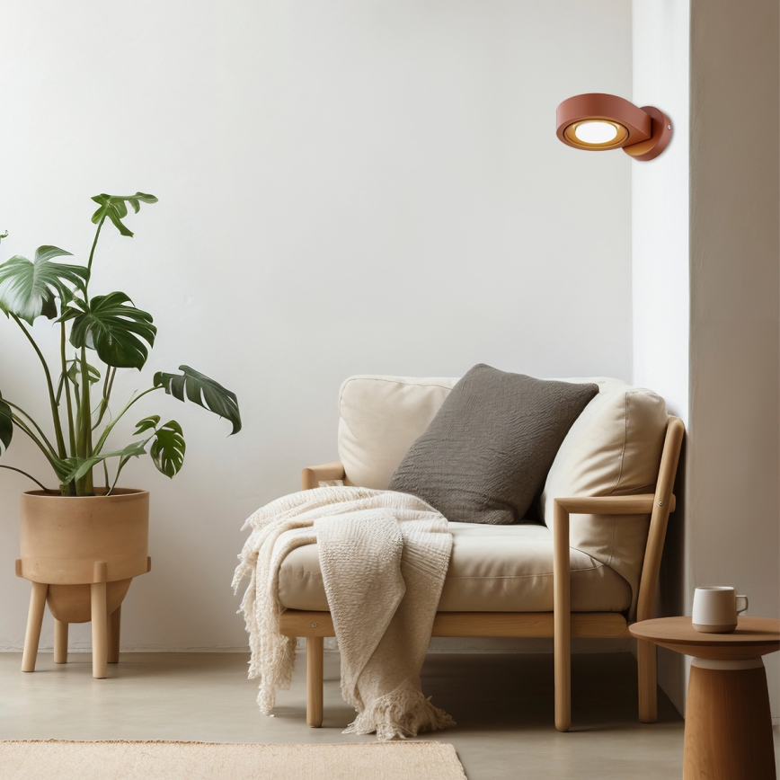 Argon 8902 - Applique murale LOTUS 1xGX53/12W/230V terracotta