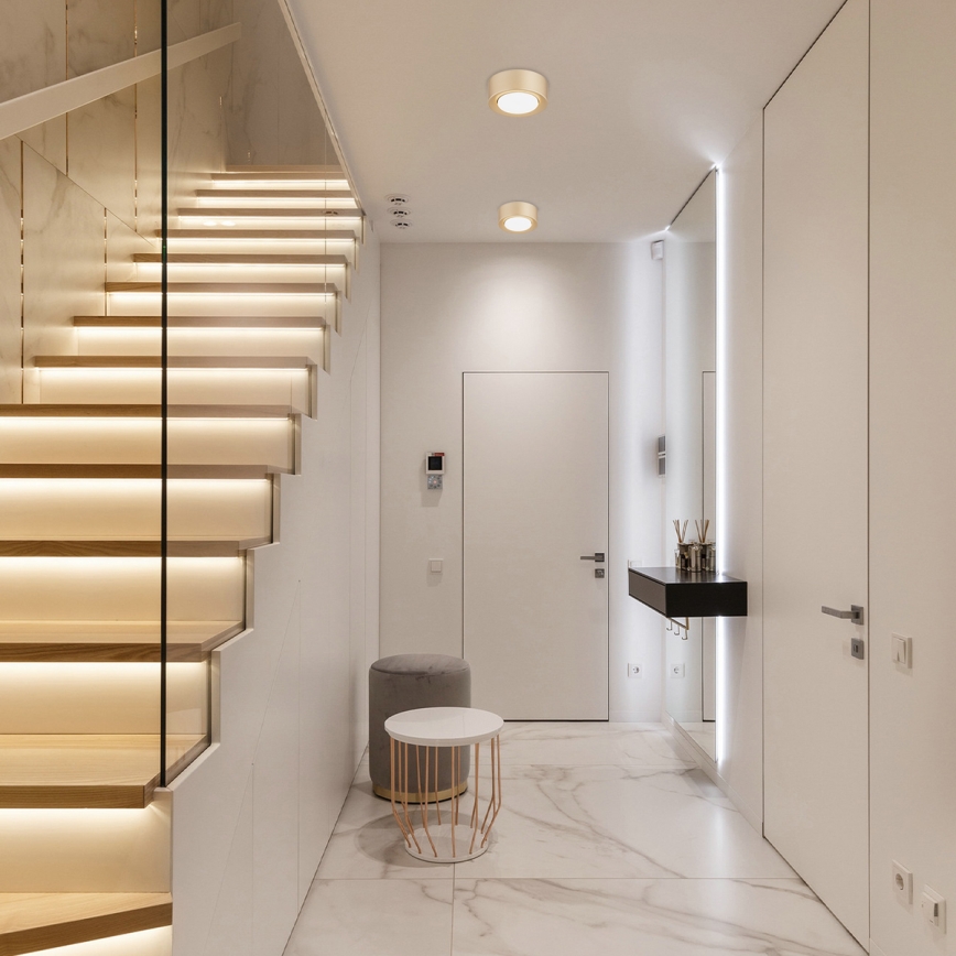 Argon 8903 - Plafonnier ELORA 1xGX53/7W/230V Ø 11 cm doré