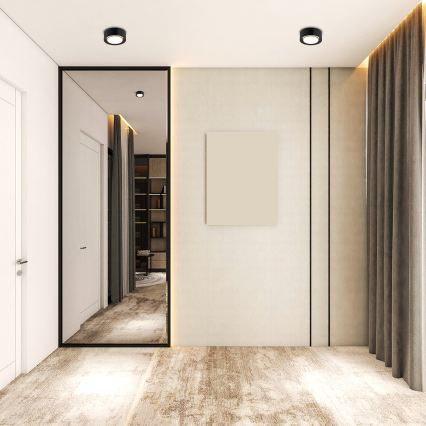 Argon 8905 - Plafonnier ELORA 1xGX53/7W/230V Ø 11 cm noir