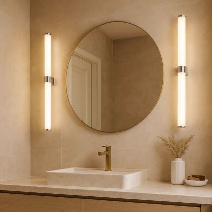 Argon 8925 - Éclairage LED pour miroir de salle de bains BATUMI LED/24W/230V 3000K IP44 chrome brillant