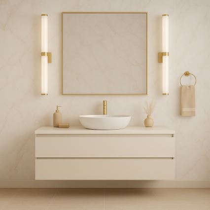 Argon 8926 - Éclairage miroir LED pour salle de bains BATUMI LED/24W/230V 3000K IP44 doré