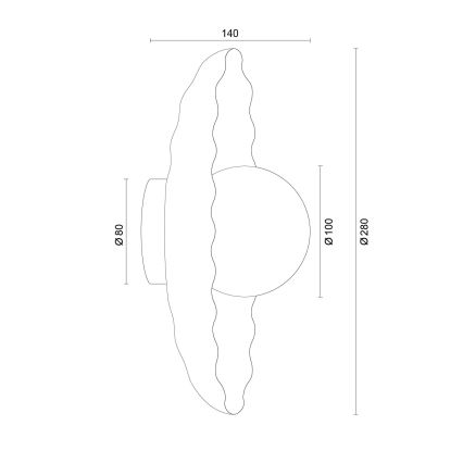 Argon 8933 - Applique murale BOLL 1xG9/6W/230V bleue