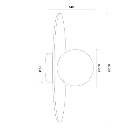 Argon 8935 - Applique murale BOLL 1xG9/6W/230V bleue