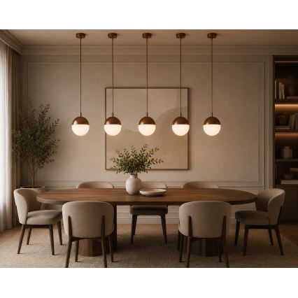 Argon 8998 - Suspension extérieure sur câble LIV 1xE27/15W/230V IP44 marron