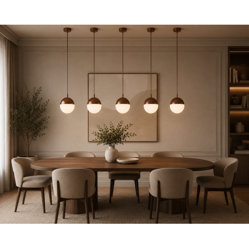 Argon 8998 - Suspension extérieure sur câble LIV 1xE27/15W/230V IP44 marron