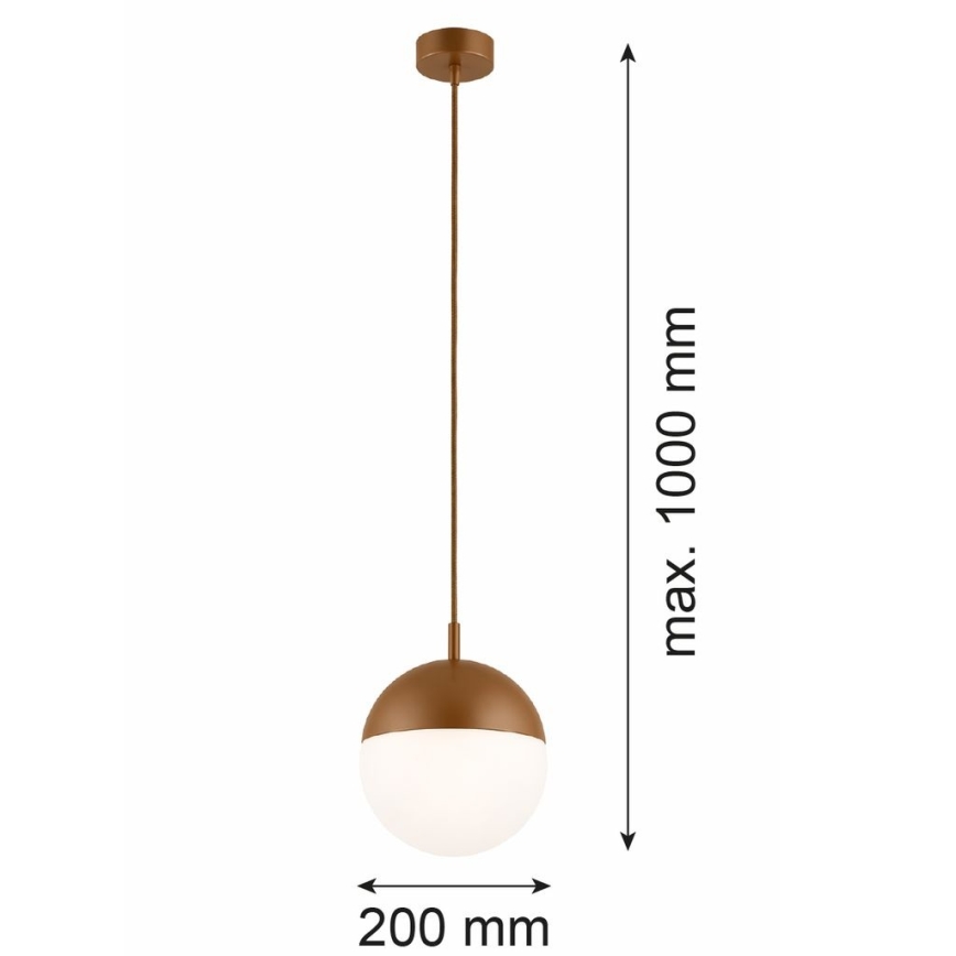 Argon 8998 - Suspension extérieure sur câble LIV 1xE27/15W/230V IP44 marron