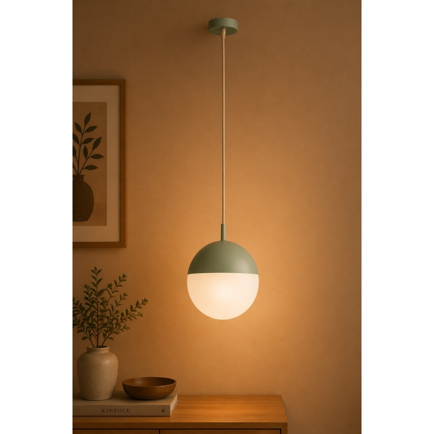 Argon 8999 - Suspension extérieure sur câble LIV 1xE27/15W/230V IP44 vert
