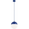 Argon 9000 - Suspension d'extérieur sur câble LIV 1xE27/15W/230V IP44 bleue