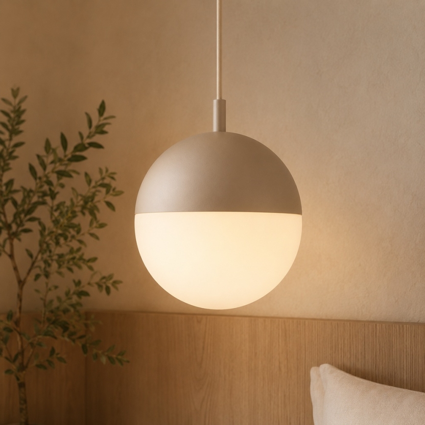 Argon 9001 - Suspension extérieure sur câble LIV 1xE27/15W/230V IP44 beige