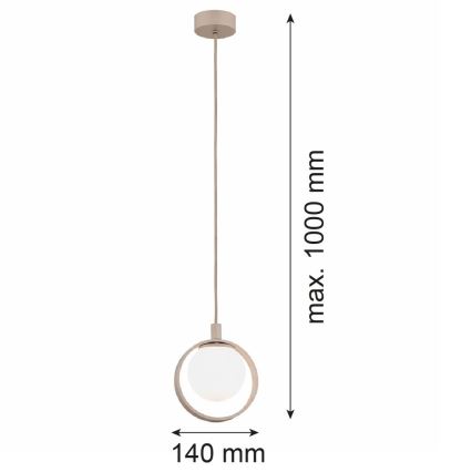 Argon 9003 - Suspension sur câble SATUROS 1xG9/6W/230V