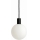 Argon 9005 - Suspension d'extérieur sur câble ORE 1xG9/6W/230V noire