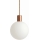 Argon 9006 - Suspension d'extérieur sur câble ORE 1xG9/6W/230V cuivrée