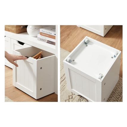 Armoire à étagères SORELL blanche