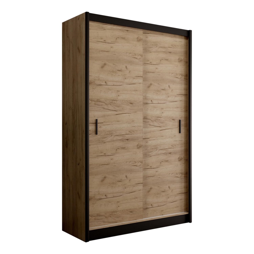Armoire à portes coulissantes SAPHIRA 150x215 cm chêne craft