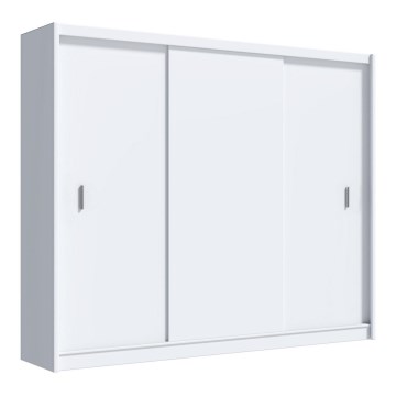 Armoire à portes coulissantes SAPHIRA 250x215 cm blanc