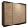 Armoire à portes coulissantes SAPHIRA 250x215 cm chêne craft