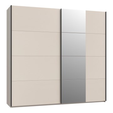 Armoire avec miroir ODEN 220x210 cm beige