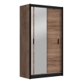 Armoire avec miroir SABRINA 120x215 cm chêne craft
