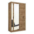 Armoire avec miroir SABRINA 120x215 cm chêne wotan