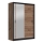 Armoire avec miroir SABRINA 150x215 cm chêne craft
