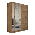 Armoire avec miroir SABRINA 180x215 cm chêne wotan