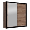 Armoire avec miroir SABRINA 203x215 cm chêne craft