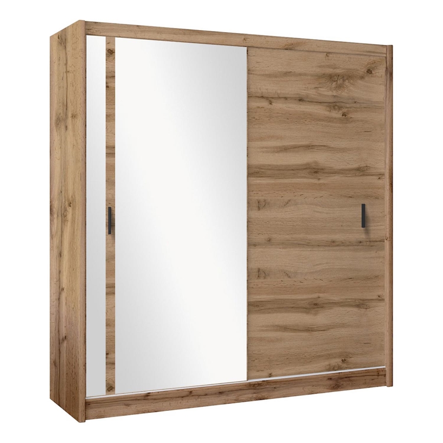 Armoire avec miroir SABRINA 203x215 cm chêne wotan
