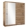 Armoire avec miroir SABRINA 203x215 cm chêne wotan