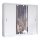 Armoire avec miroir SABRINA 250x215 cm blanc