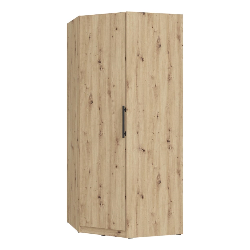 Armoire d'angle MARO 94x213 cm chêne artisan